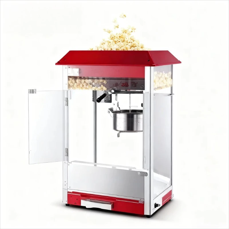 The new popular popcorn machine is electric 1.4kW for use in cinemas and restaurants