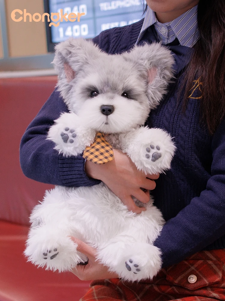 2025 Autumn / Winter Fashion New Plush Women's Bag Original Personalized Cartoon Schnauzer Doll Design Backpack For Women Trendy