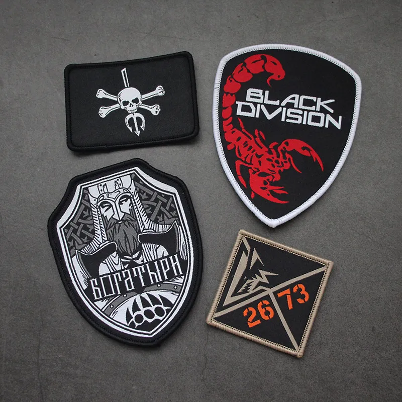 Escape from Tarkov Embroidered Patch Knight MMAC Black Division Bogatyrs Tactical Armband for Clothing Backpack DIY Decoration