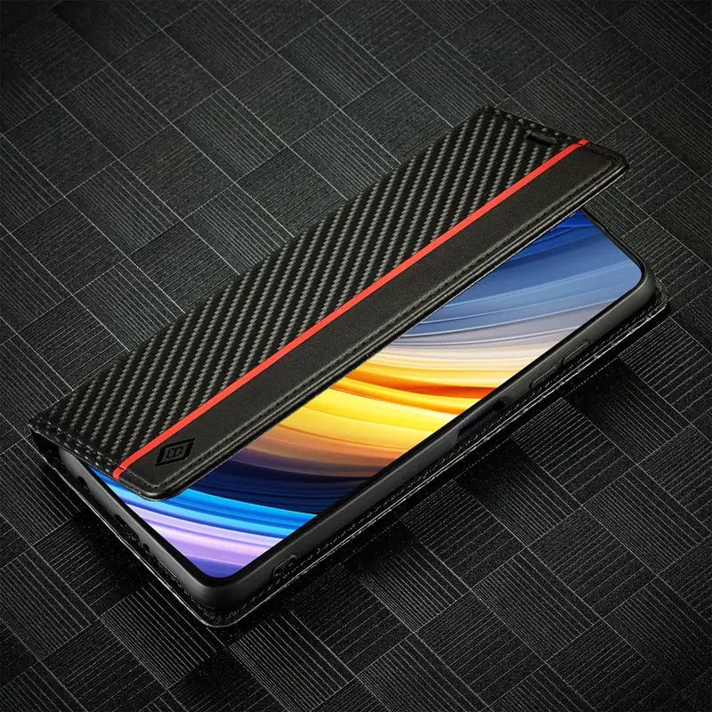 Magnetic Case For Xiaomi POCO X3 Pro Case Leather Classic Black Luxury Flip Cover For Xiaomi Poco X3 NFC X3Pro X 3 Wallet Case - Image 3