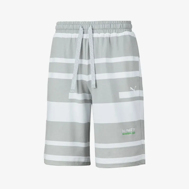 Puma genuine unisex striped printed lace up loose casual shorts 539987-10
