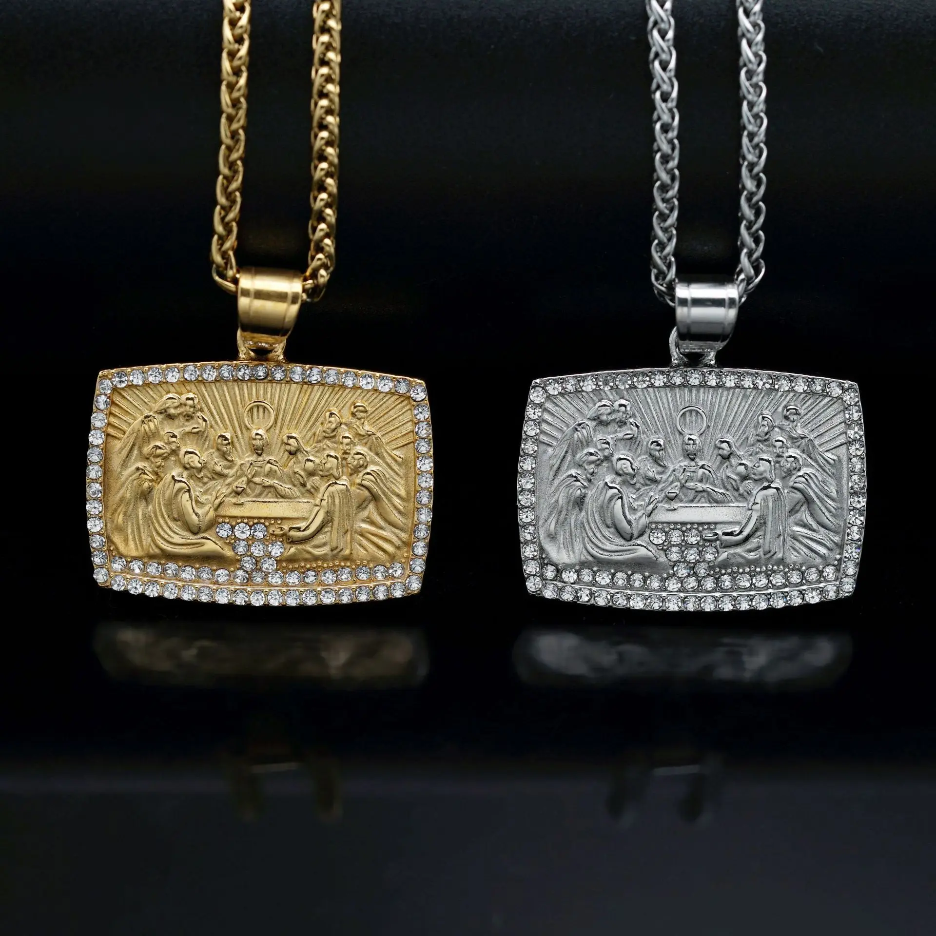 Religion Catholicism The Last Supper jesus 316L stainless steel Necklace Women men Pendant Female Jewelry