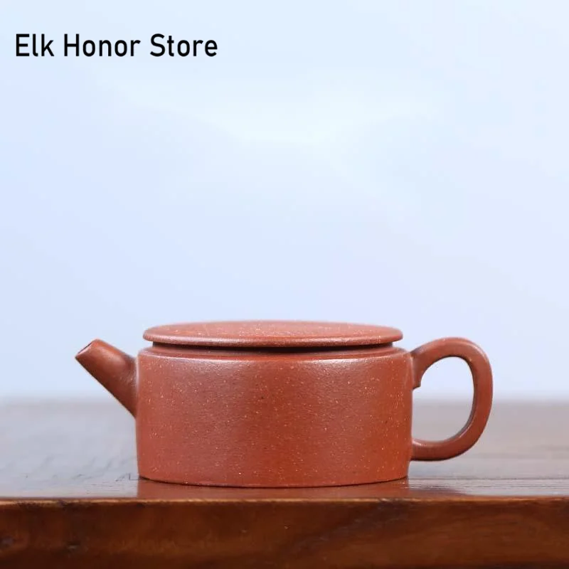125/180ml Pure Hansmade Yixing Purple Clay Teapot Raw Ore Downslope Mud Teapot Beauty Kettle Zisha Tea Ceremony Accessories Gift