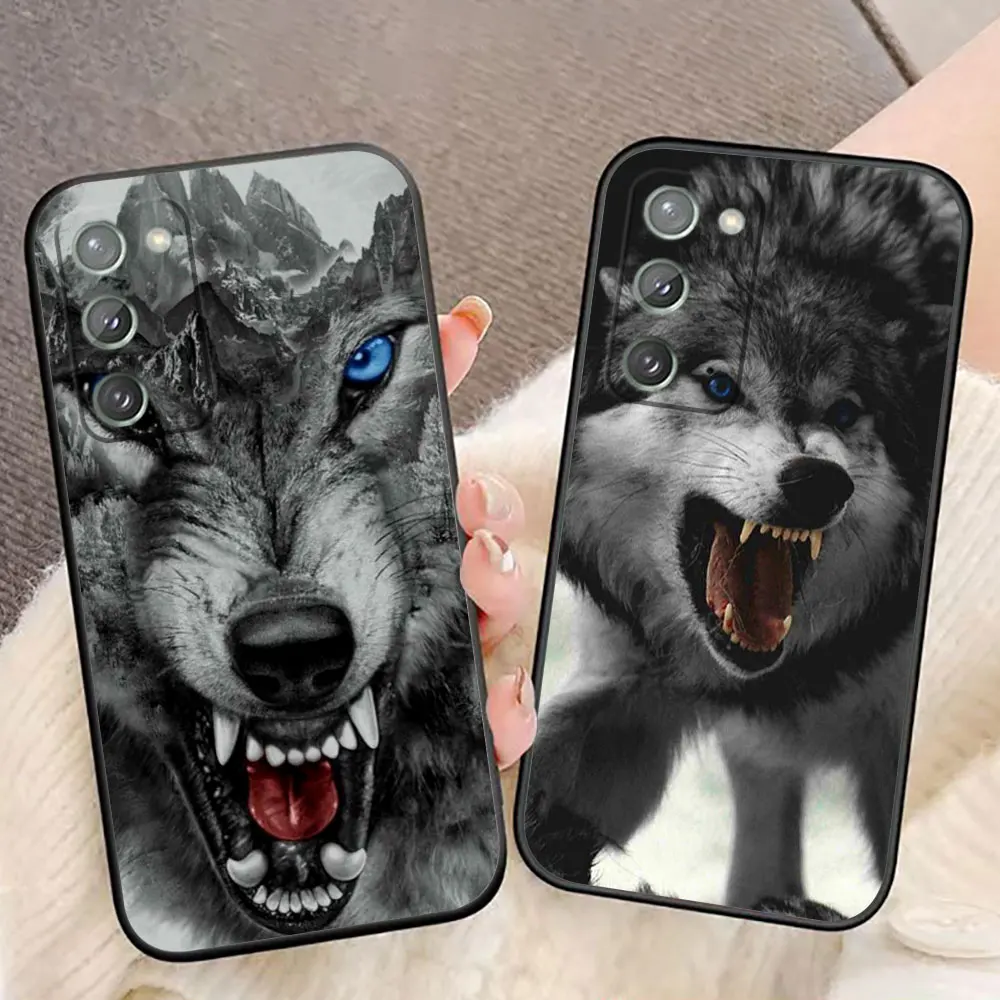 Animal World Gray Wolf Lion Cover Phone Case For Samsung A07 A06 A05S A04 A03S A05 A10 A12 A13 A30 A50 NOTE 20 M16 M33 M53 Capa