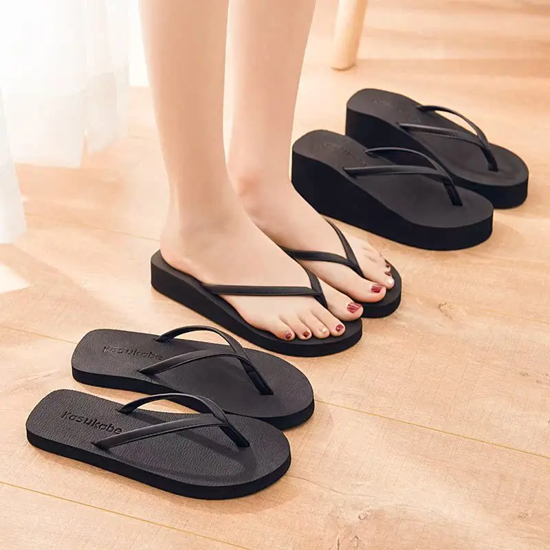 

Fashionable Retro Thick Heel Sandals Flat Bottom Couples Slippers Beach Slippers Women's Men's Slip-On Shoes Convenient Summe...