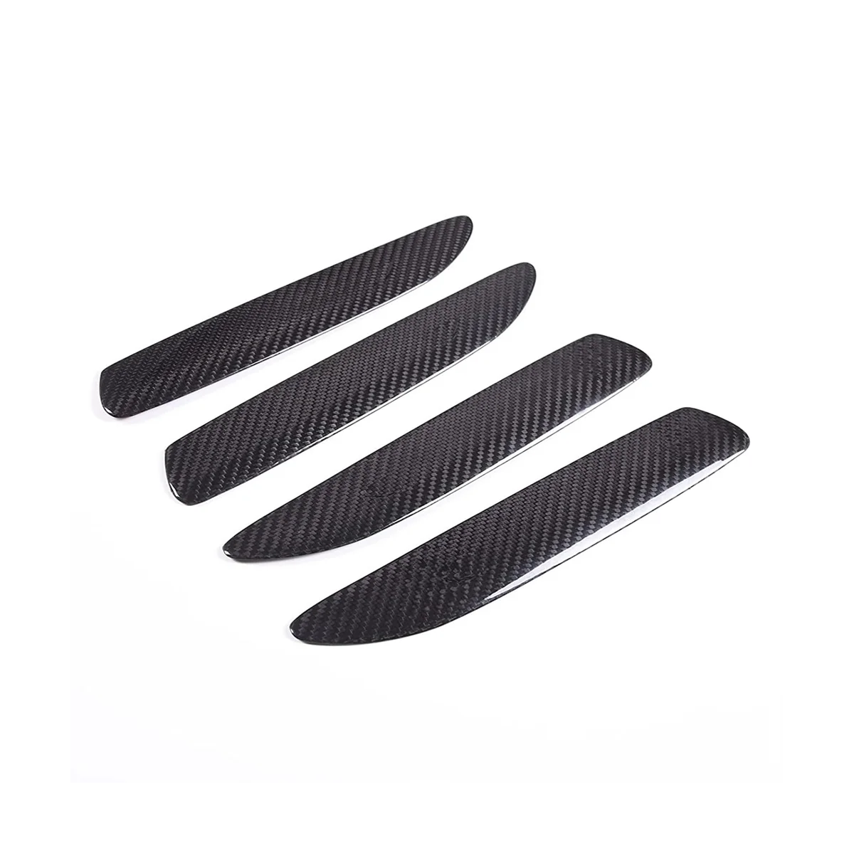 

For Taycan 2019-2022 Dry Carbon Fiber Car Exterior Door Handle Cover Trim Accessories, 4PCS