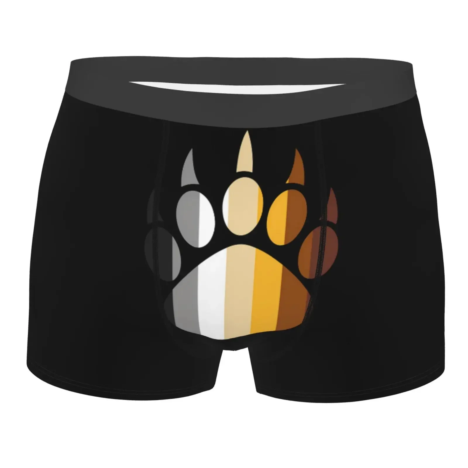 Dog Paw Pattern Men Printed Boxer Briefs Underwear Highly Breathable Boxer Shorts Panties Breathable Underpants For Homme