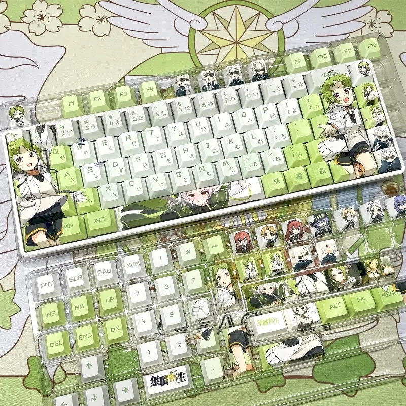 Xilufei Theme Anime Keycaps Mechanical Keyboard Original PBT Custom Cute Keycaps PC Game Keyboard Collection Gift Keycaps
