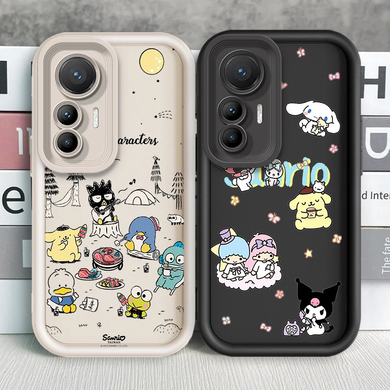 

Cartoon Hello Kitty Cute Eye Ladder For Xiaomi MI 14 12T 11 Lite Poco M3 X5 X4 F5 F4 F3 F2 GT Pro 5G TPU Phone Case