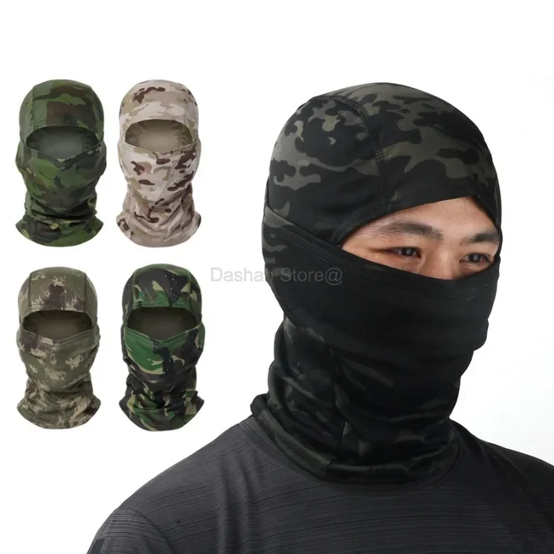 Breathable Balaclava Motorcycle Full Face Mask Outdoor Motorbike Cycling Bike Tactical Mask Motocross Moto Riding Helmet Hood