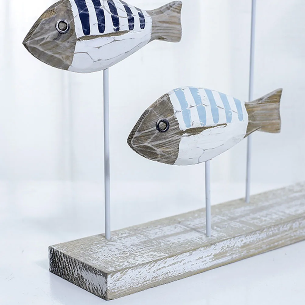 

CarvedFish Crafts RealisticDesign HomeDecor MediterraneanOrnament WallTableSculpture OceanSeasideDecoration
