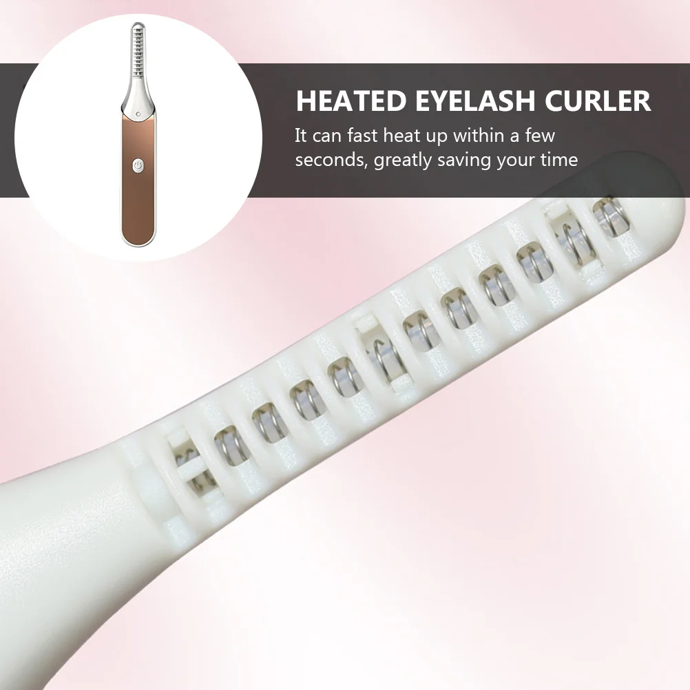 

Portable Quick Heating Eyelash Curler Fast Heat Up Wide Area Safe for Beginners and Professionals Eyelash Curler