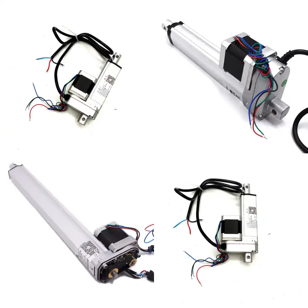Linear Actuator for 12V 24V High Speed 500N 56mm/s Stepper Motor Brush Controller with Encoder for Industrial Automation
