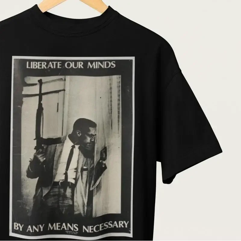 MALCOLM X T Shirt Black History Afro American SweaT Trendy Equality Top For Civil Rights Sweater