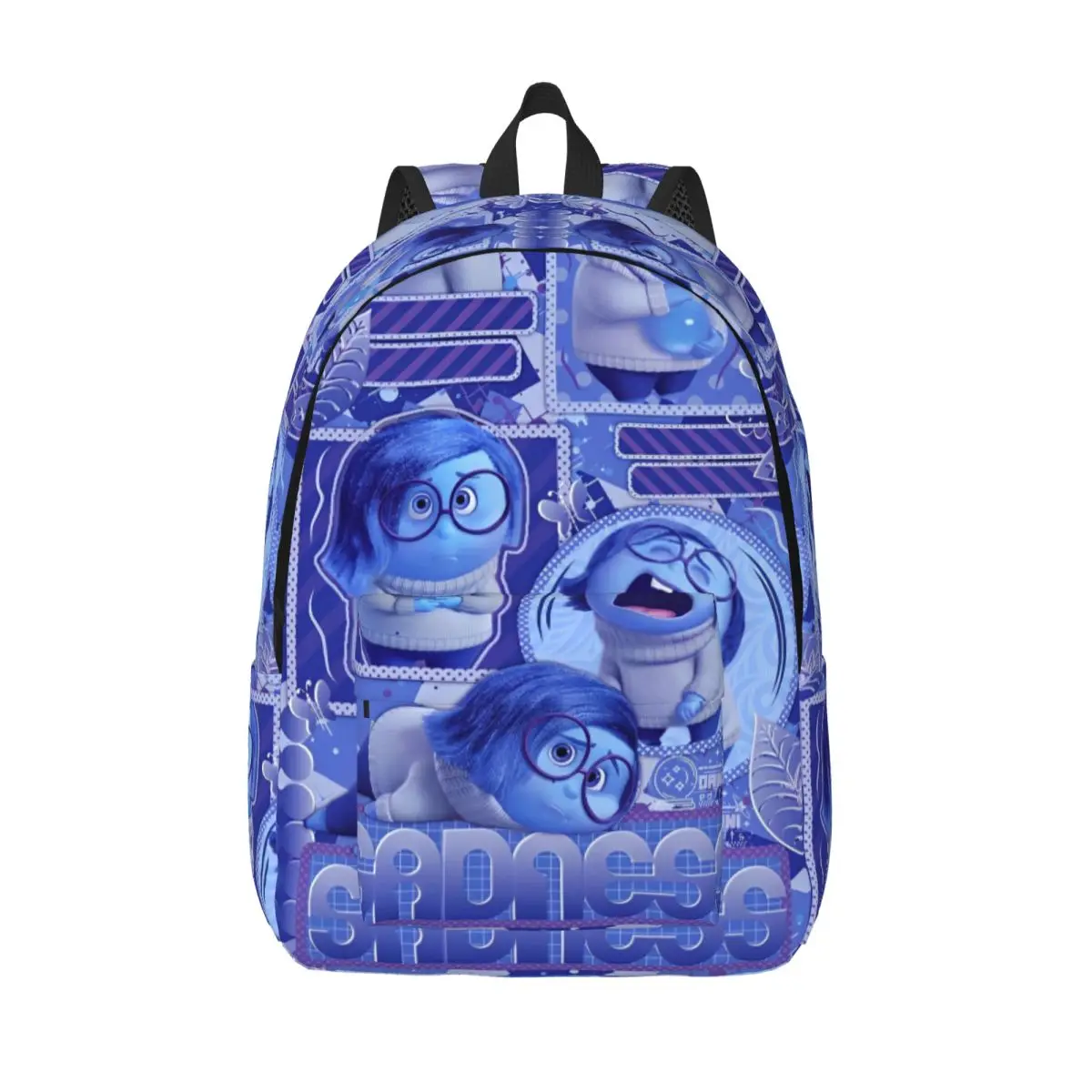 Inside Out Emotions Mood Tristezza Zaino per uomo Donna Cool Student Business Daypack Cartoon Anime College Borsa a tracolla Sport
