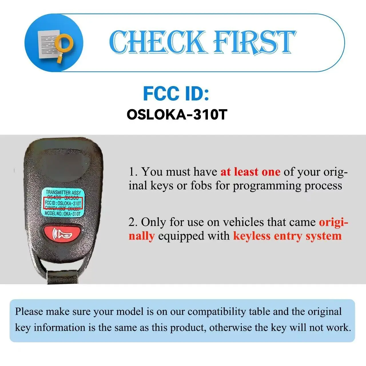 KEYYOU Easy to Program Remote Key 313.8Mhz 3+1 Buttons For HYUNDAI SONATA 2006-2014 Elantra Sedan 2011-2016 OBD Programmer Tool