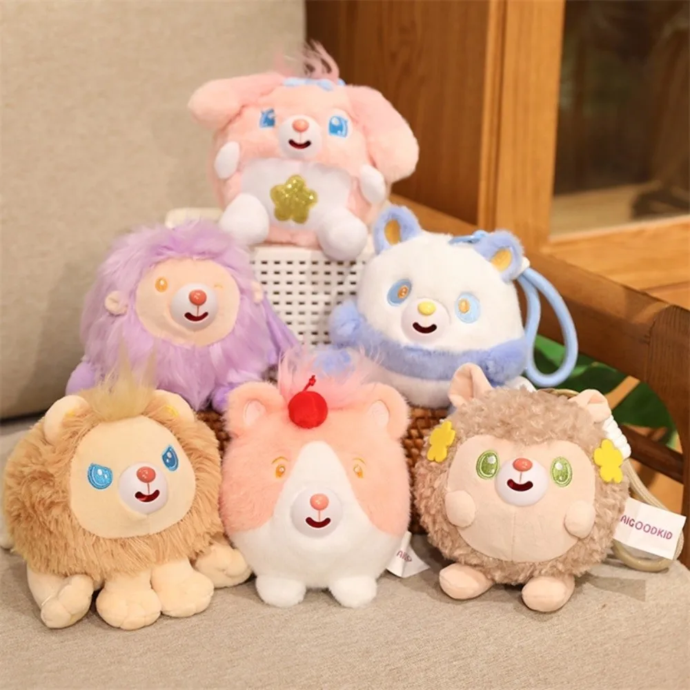 

Stick Out Tongue Animal Plush Pendant with Sound Stuffed Plush Doll Pendant Soft Cute Plush Doll Keychain Birthday Gifts