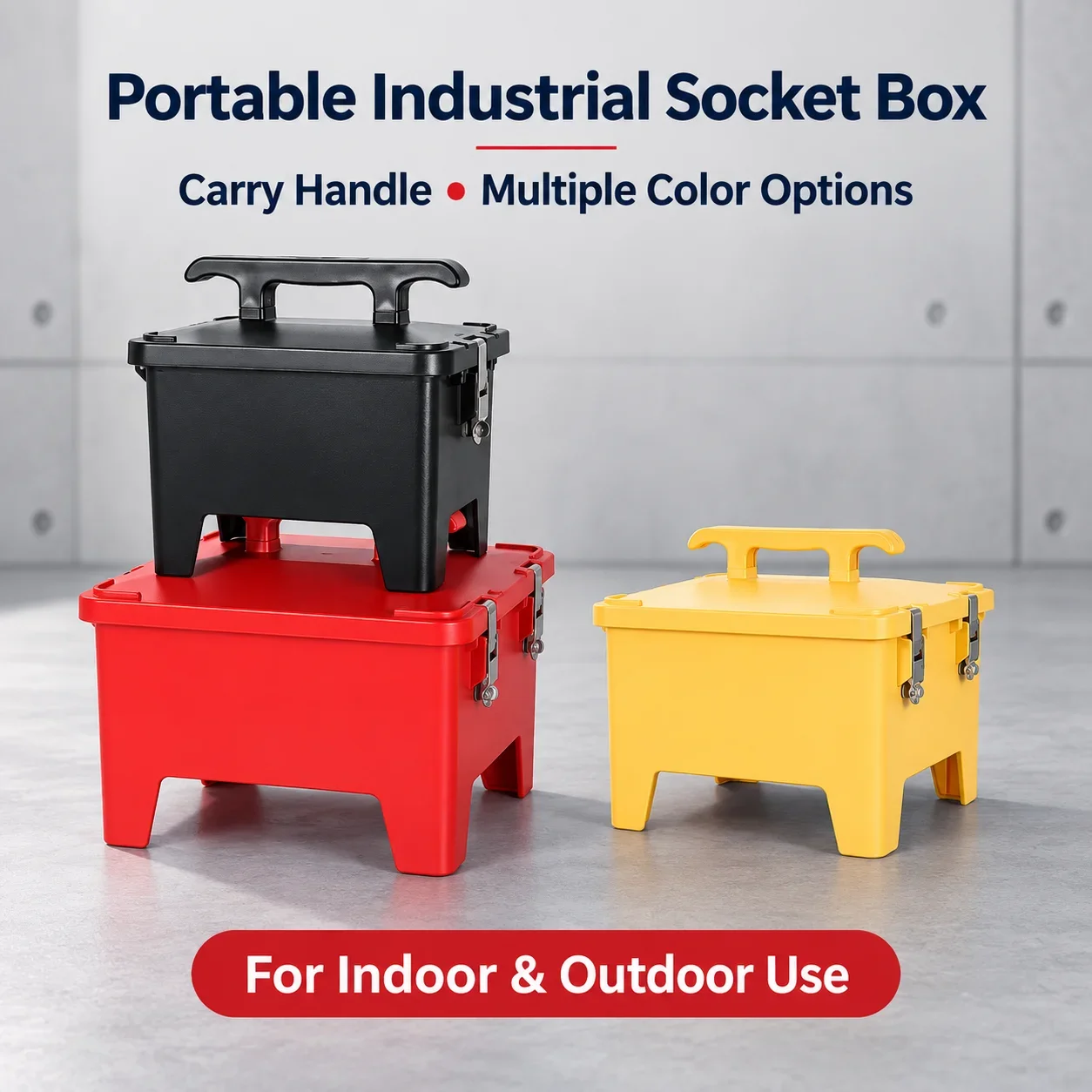 Outdoor Waterproof Socket Box Industrial Mobile Portable Wiring Box Maintenance Power Box Construction Site Temporary Wiring Box