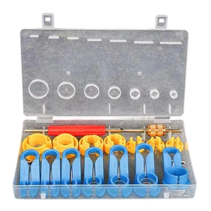 Efficient Auto Air Conditioning Fuels Line Disconnect Tool Set with Storage Box Suitable for Technician Easy Maintenance