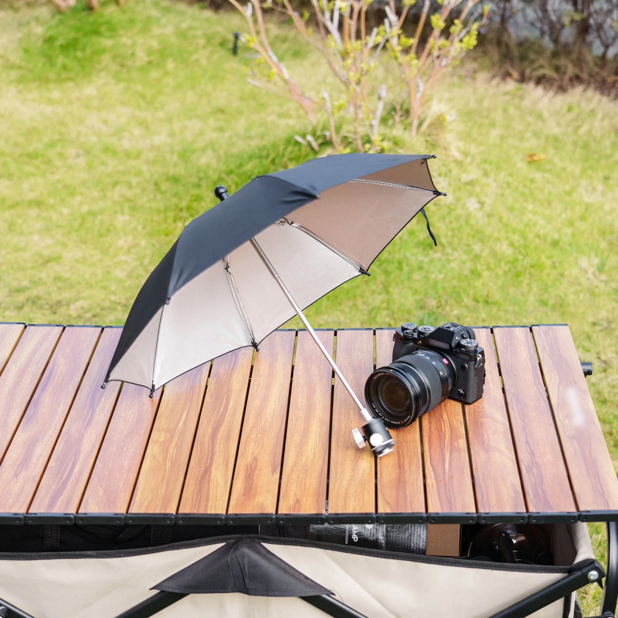 JJC DLSR Camera Umbrella Sunshade Rainy Holder with Hot Shoe For General Camera Photographic Camera Umbrella