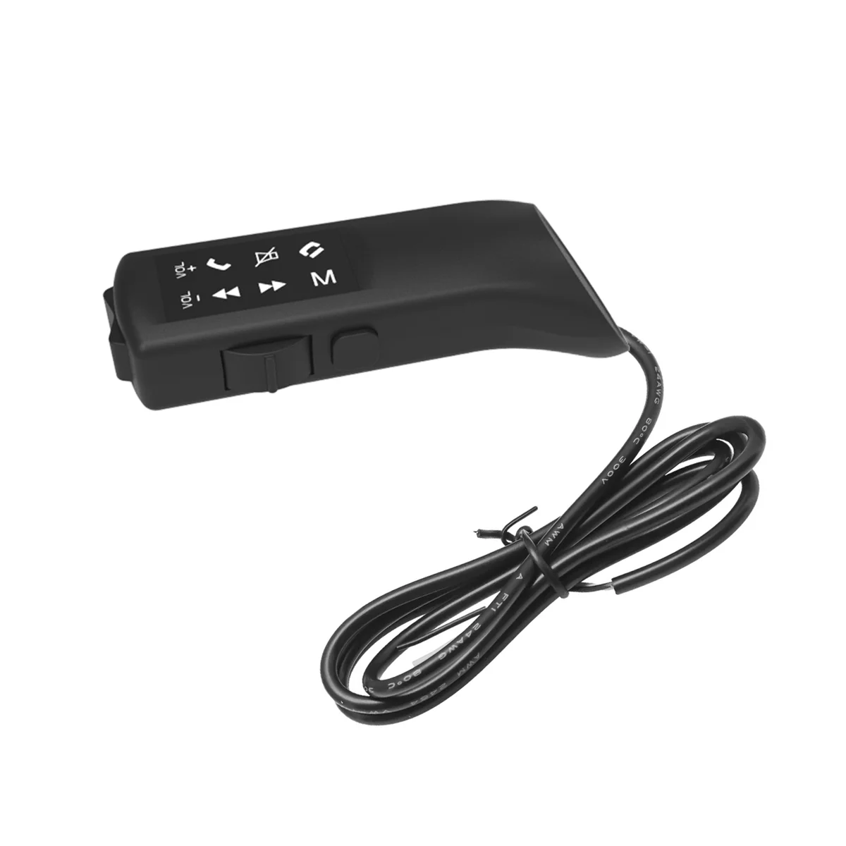 Botão de controle multifuncional para volante de carro, chave universal do punho, rádio Android, DVD, 2 din, com fio Android