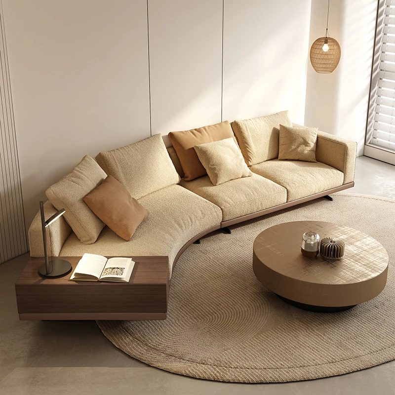 

Creative special-shaped curved fabric sofa modern simplicity