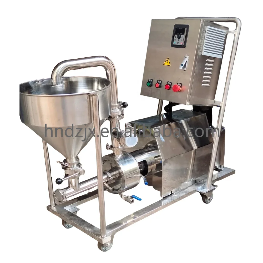 DZJX Three Stages Inline High Shear Dispersion Homogenizer Emulsifying Machine Mixer/Homogenizer/Pump For Hand Lotion