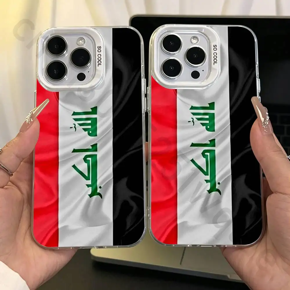

Nation Iraq Flag IMD Case for iPhone 17 16 15 14 13 12 11 Pro Max air plus Shockproof Plating Matte TPU Funda