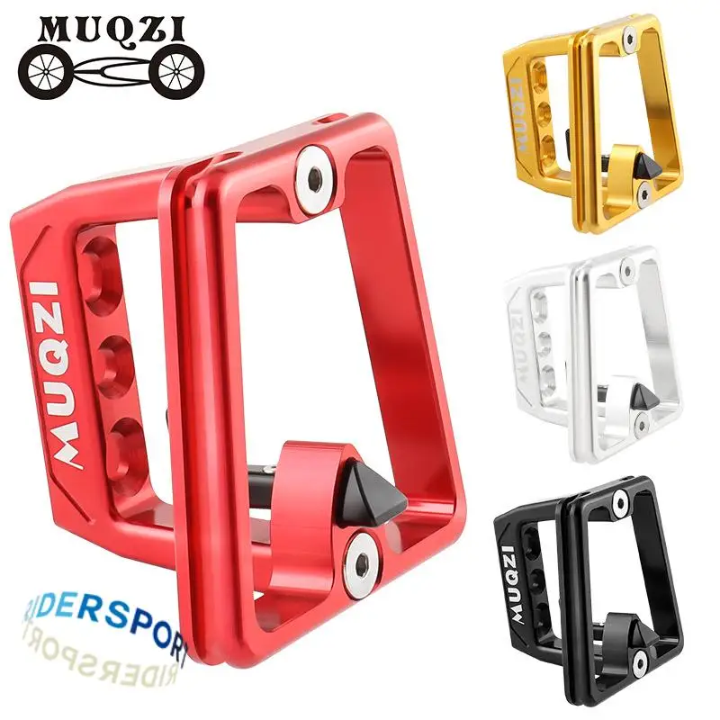 MUQZI Folding Bike Front Rack Mount 3 Holes Split Pig Nose Bracket Front Carrie for Brompton for DAHON Riding Accessories