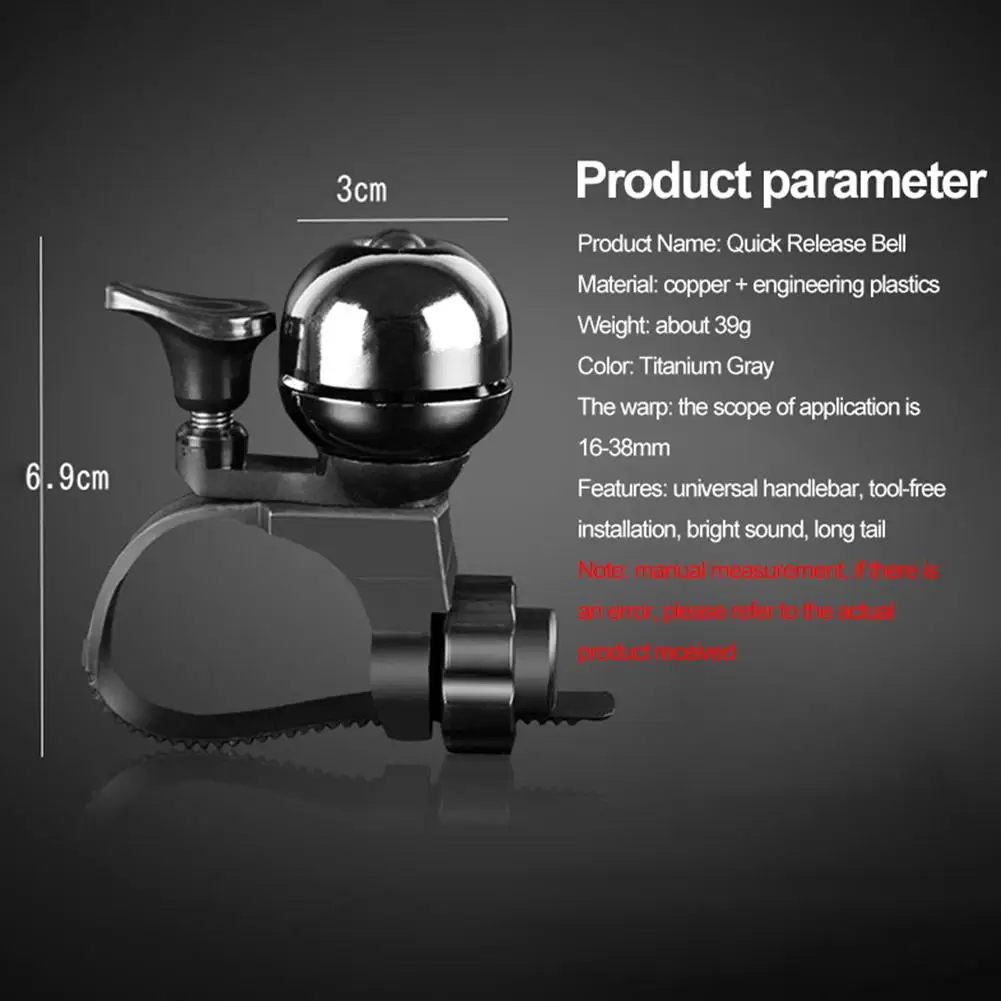 Bike Bell Bicycle Bell Classic Bike Bells Ring For Mountain Bike Scooters Accessories Loud Crisp Clear Sound For Kids