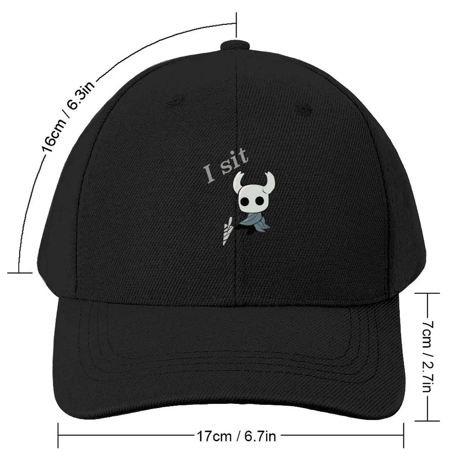 Hollow Knight: I sit Baseball Cap tea Hat hiking hat Men's Baseball Women's