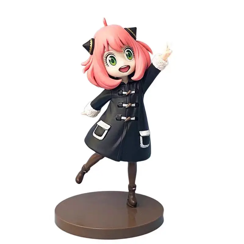 Anime Smiling Anya Forger Figurine GK Spy X Family Toys Decoration Anya Action Figures Cute Model PVC Collectible Dolls Gift