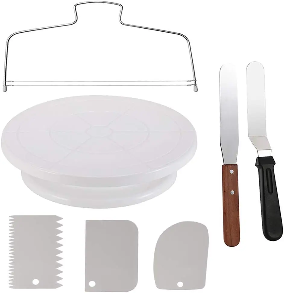 Cake Decorating Turntable - Cake Decorating Turntable, 11in Rotating Stand