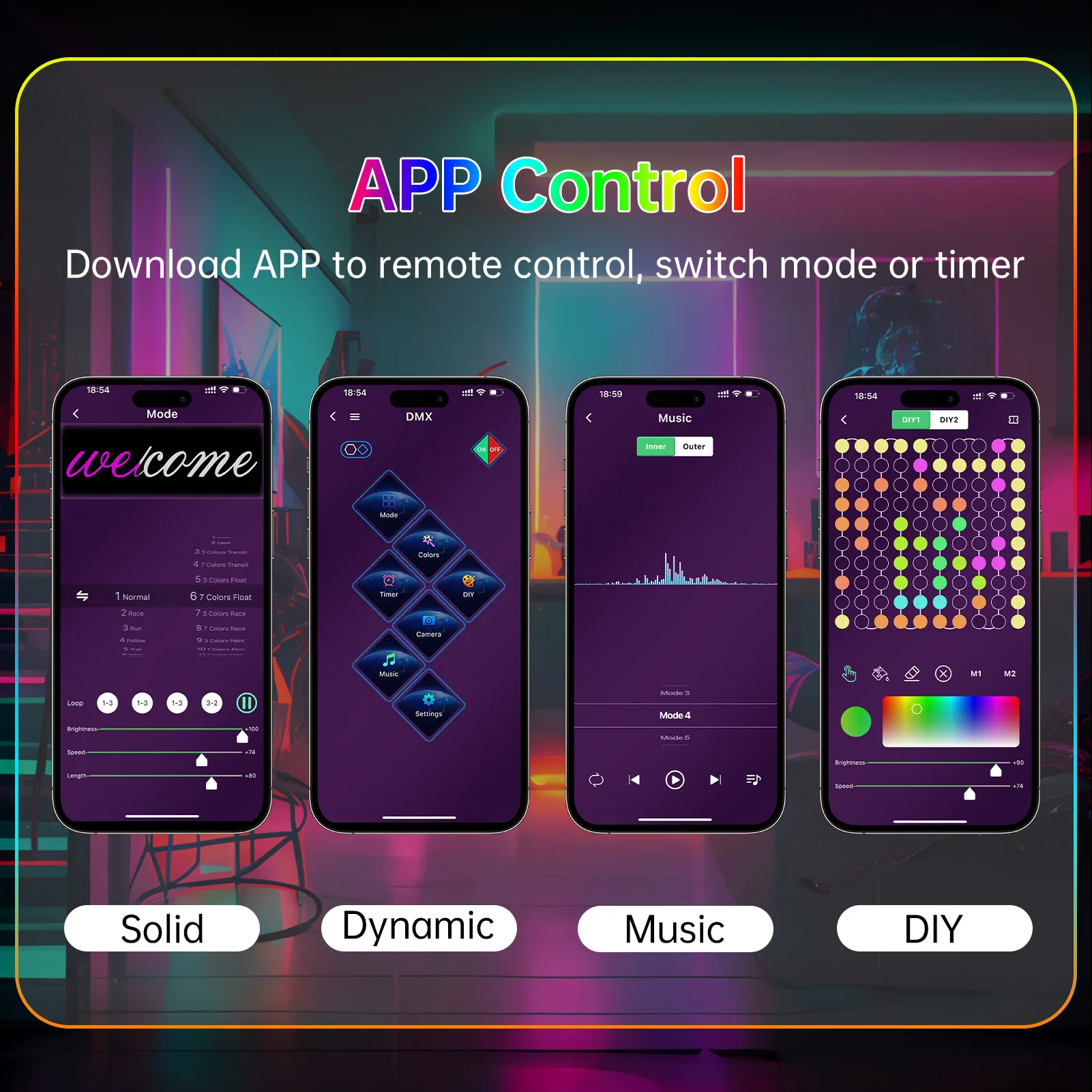 Strisce LED RGBIC indirizzabili WS2812B 360 °   Impermeabile IP67 Smart App Control 5V USB Dream Color Rope Light per interni ed esterni