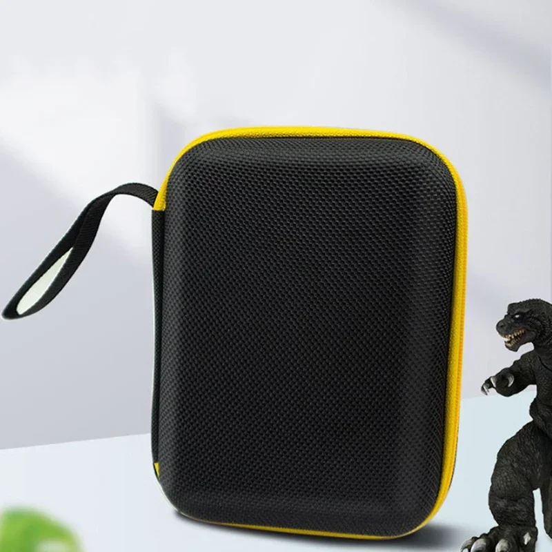 Black Portable Mini Storage Case Bag For RG35XX RG353VS Retro Handheld Game Console Protective Shell Pouch Accessories