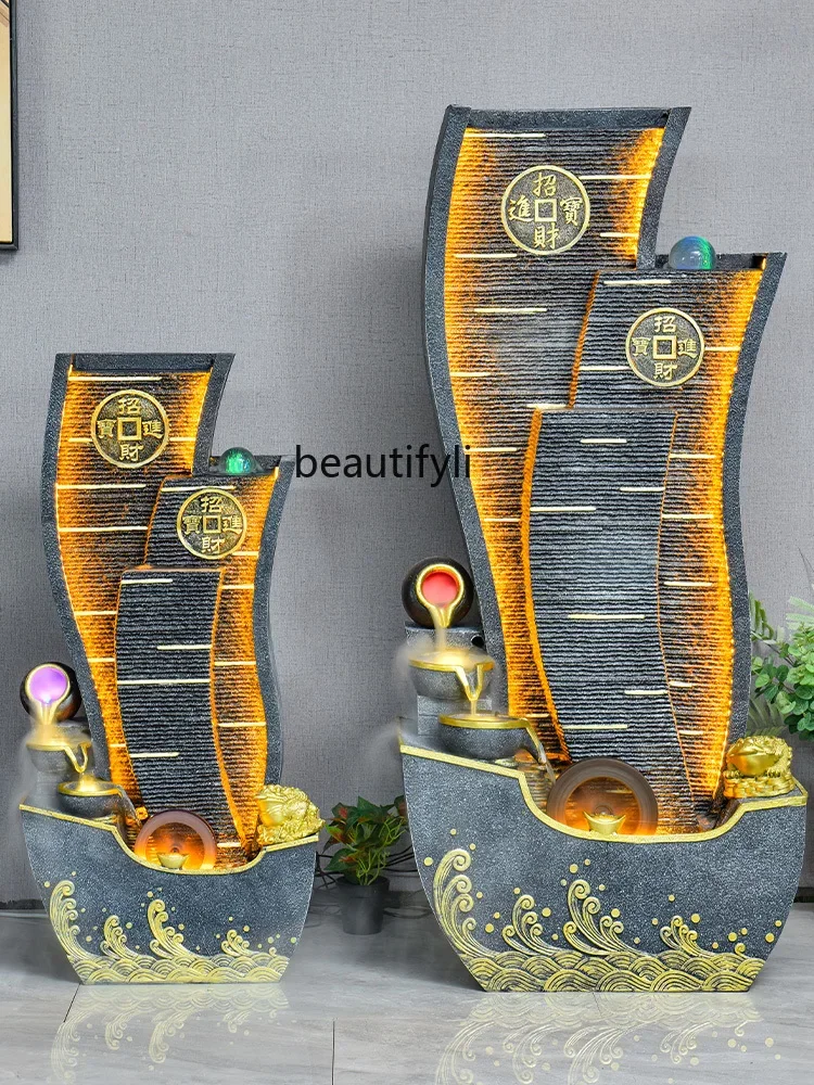 

Cy Water Fountain Big Decorations Living Room Home Decoration Fengshui Wheel Furnishings Office Good Things