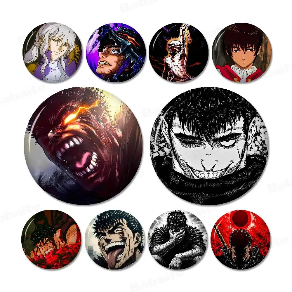 Anime Berserk Creative Tinplate Soft Button Pins Animal Icon Brooch Lapel Backpack Badge Accessories Pin