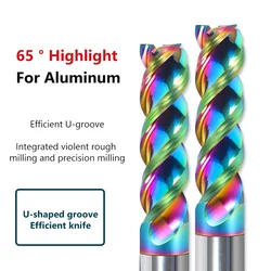 HRC62 3 flute carbide end mill aluminum DLC Paintcoa 1,2,3,4,5,6mm,7,8,9,10,12 For Fiberglass Acrylic Copper Plastic Router Bit