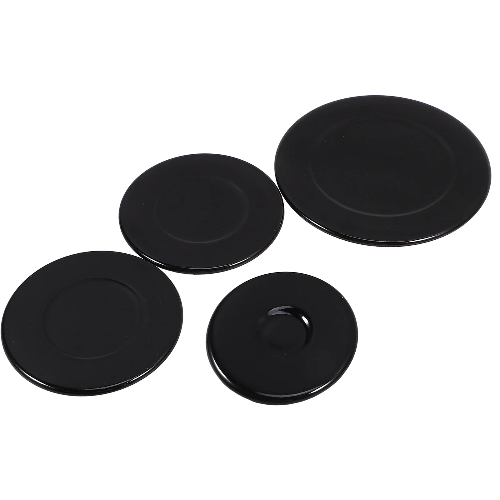 

4pcs Stove Fire Cover Gas Burner Replacement Cap Aluminum Convenient Head Knob Parts Gas Hob Covers Stove Supplies Efficient