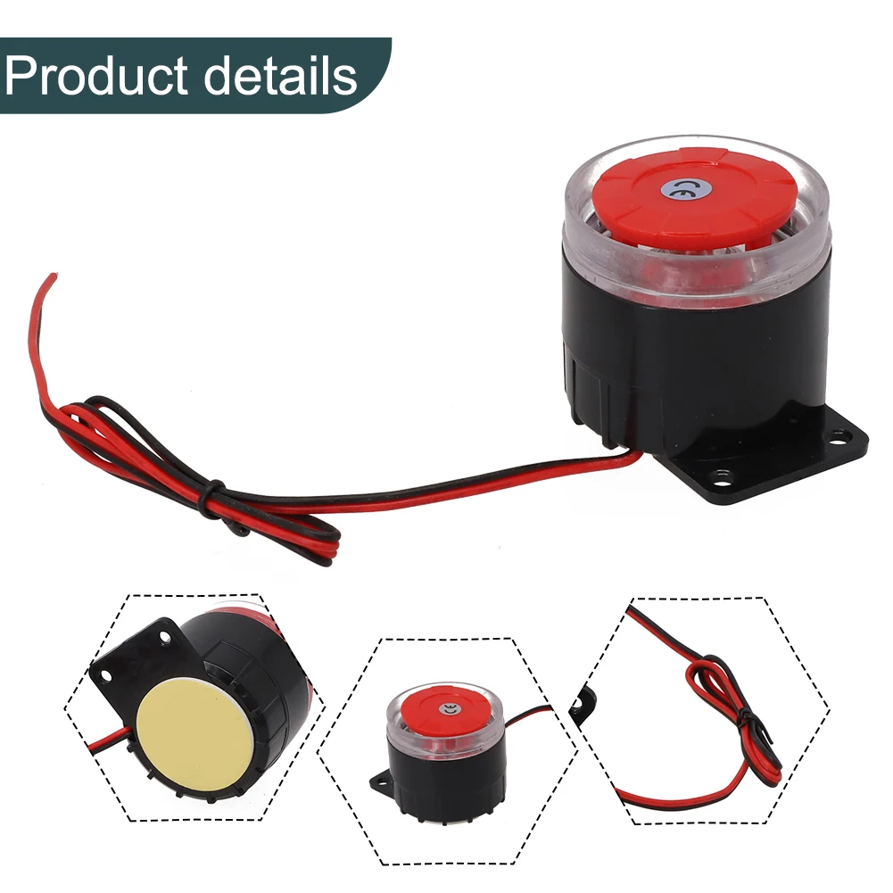 

Communities Shopping Malls Warehouses Factories Indoor Siren High Decibel Alarm 49*50mm Plastic Trumpet 300 mA