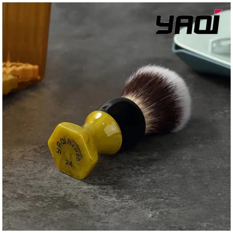 YAQI Wet Shaving Brush Ever hopeful Cat s Whisker Synthetic Hair Mens Wet Shaving Brush Collectibles Gift For Boyfriend 2026