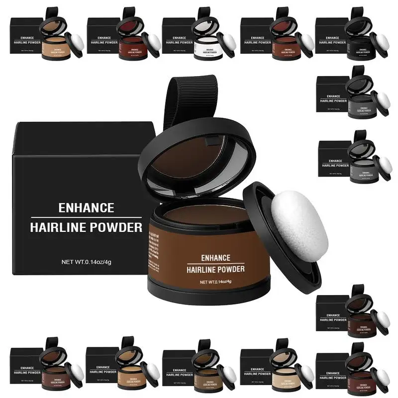 

Sevich HairLine Powder 4g Black Root Cover Up Natural Instant Waterproof Hairline Shadow Powder Hair Concealer Coverage 14color