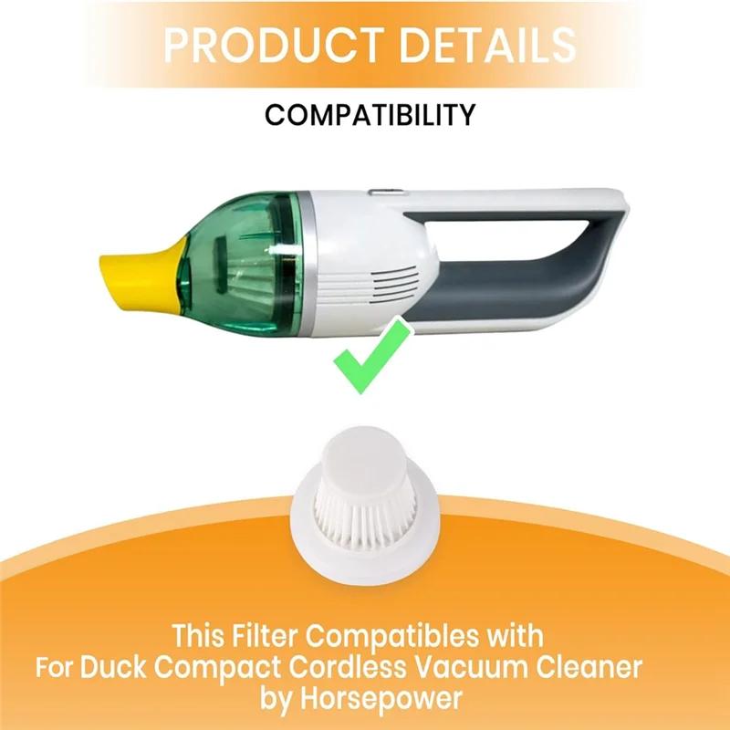 مرشحات N18R Hepa للمكنسة الكهربائية على شكل بطة، مجموعة ملحقات مرشحات مكنسة كهربائية قابلة للغسل وإعادة الاستخدام