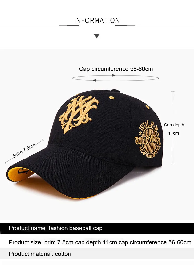 Hüte für Männer und Frauen Outdoor Freizeit Sport Kappe Koreanische Mode Outdoor Sonnenhut Frühling Sommer Baseball Kappe – Detail 1