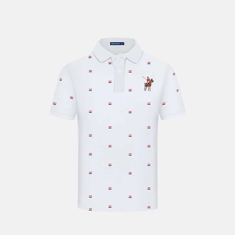 

New summer men's polo shirt men's lapel short sleeve T-shirt base shirt Fashion men's 2024 business men's cool anti-bacterial