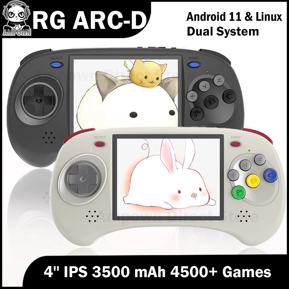 

Anbernic RG ARC-D ARC S 4'' 128G 256G Touch Screen Handheld Game Players Android 11 Linux Dual OS Portable Video Game Console