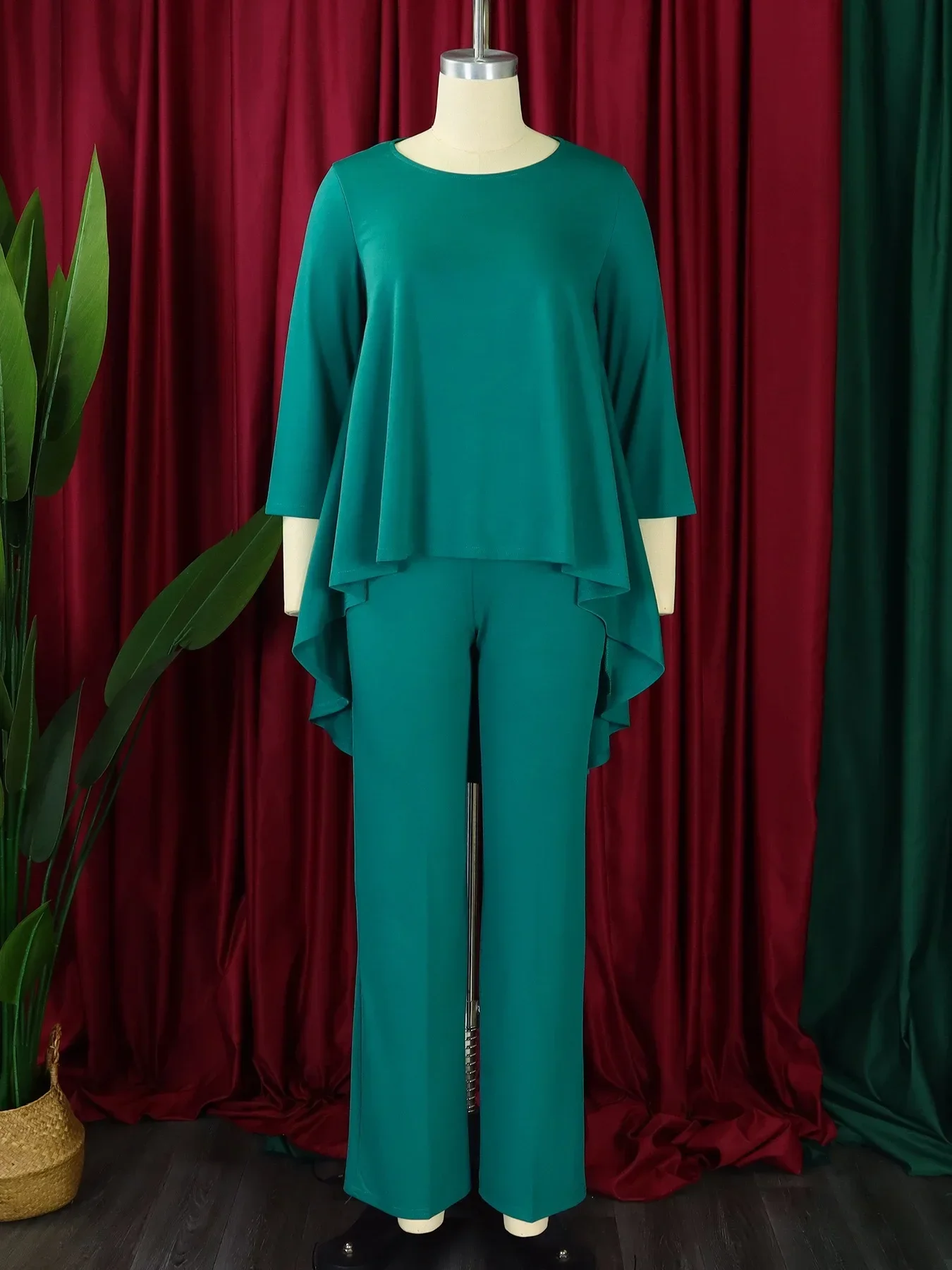 

Plus Size Pants Sets Women Two Piece Set Casual Fall Outfits New Solid Matching Sets S-3XL Wholesale Dropshipping