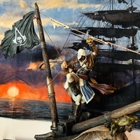 New Ubisoft Ubisoft Assassin'S Creed Black Flag Black Box Purearts Figure  Figure Model Room Decoration Toy Gift
