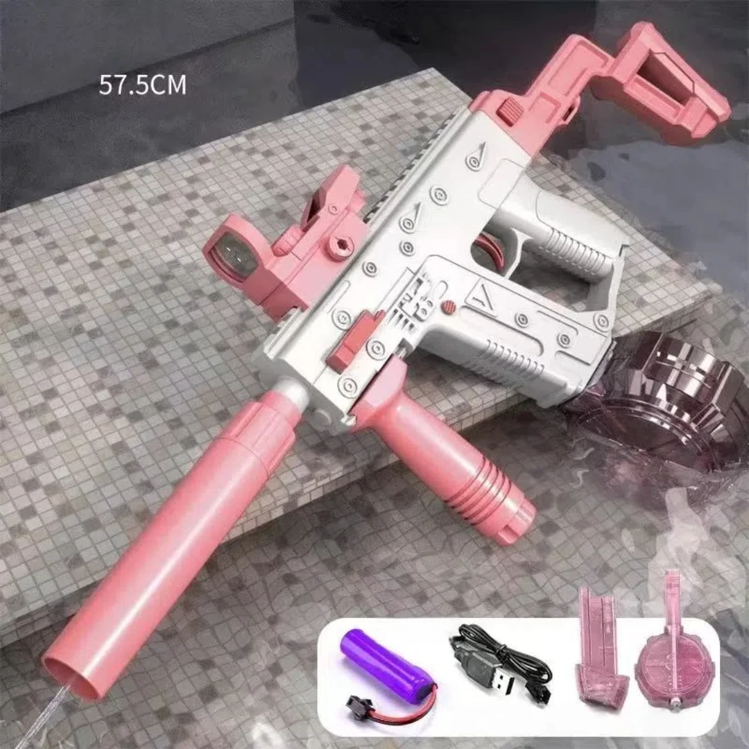 Elektryczny pistolet na wodę dla dzieci i dorosłych, automatyczny, zabawki na plażę, basen, imprezy, prezent dla chłopców w wieku 9, 10, 11, 12 lat