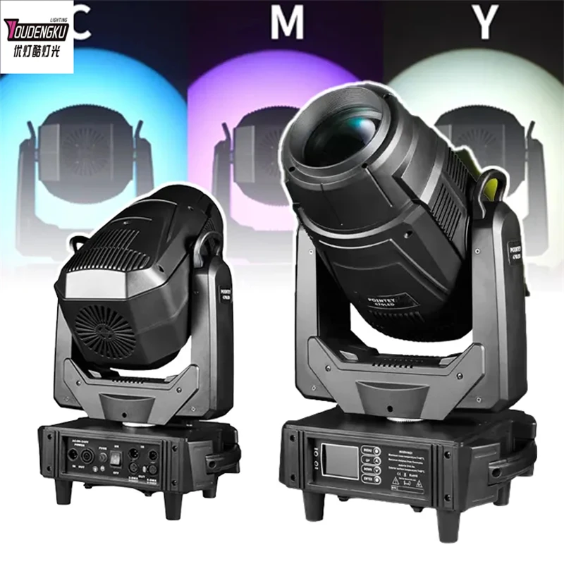 2 Pieces POINTEY 470W LED Moving Head Light CMY Spot LED Moving Head Lights